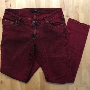 FURSTpremium Red Acid Wash Straight Cut Jeans 29
